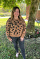 Knit Leopard Print Sweater