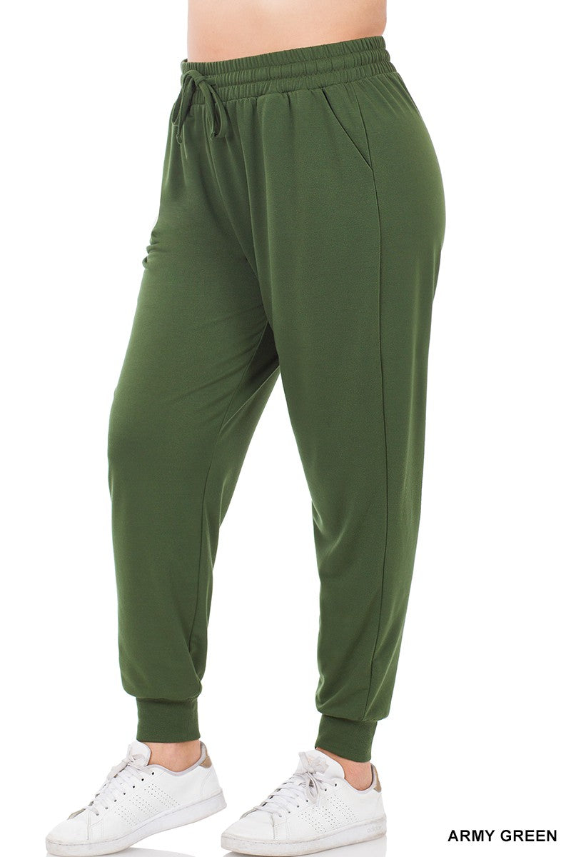 Soft French Terry Joggers (Curvy only) - *FINAL SALE*