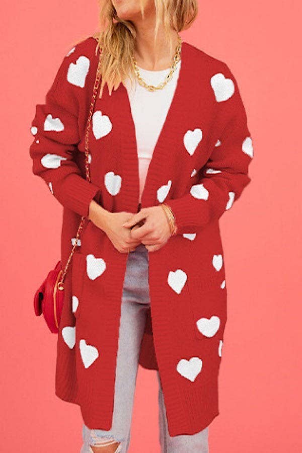 All Over Heart Cardigan