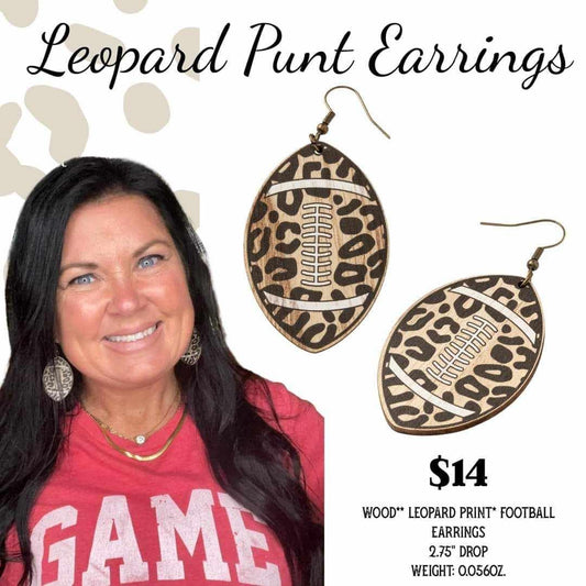 Leopard Punt Earrings