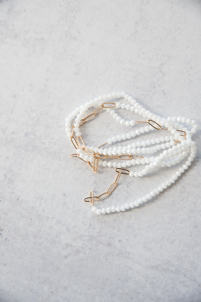 *Sample Sale - Romantic Style Bracelet in White