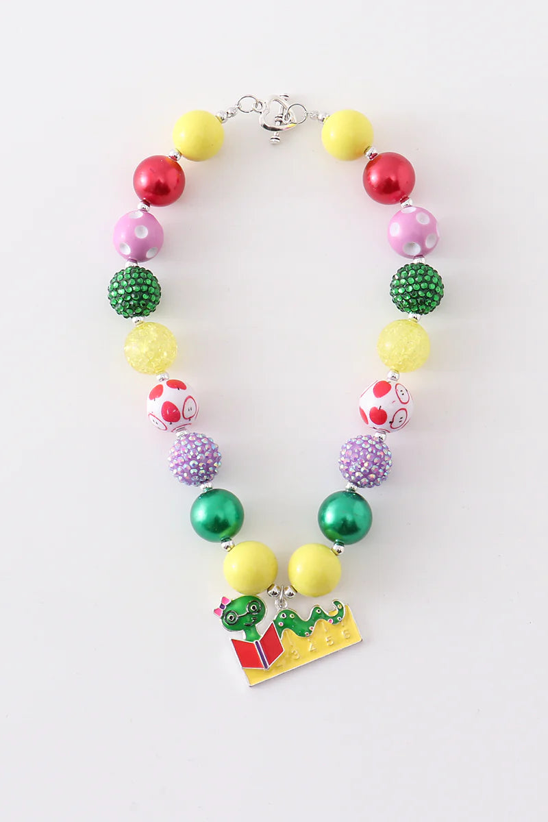 Back to School Bubble Chunky Necklace