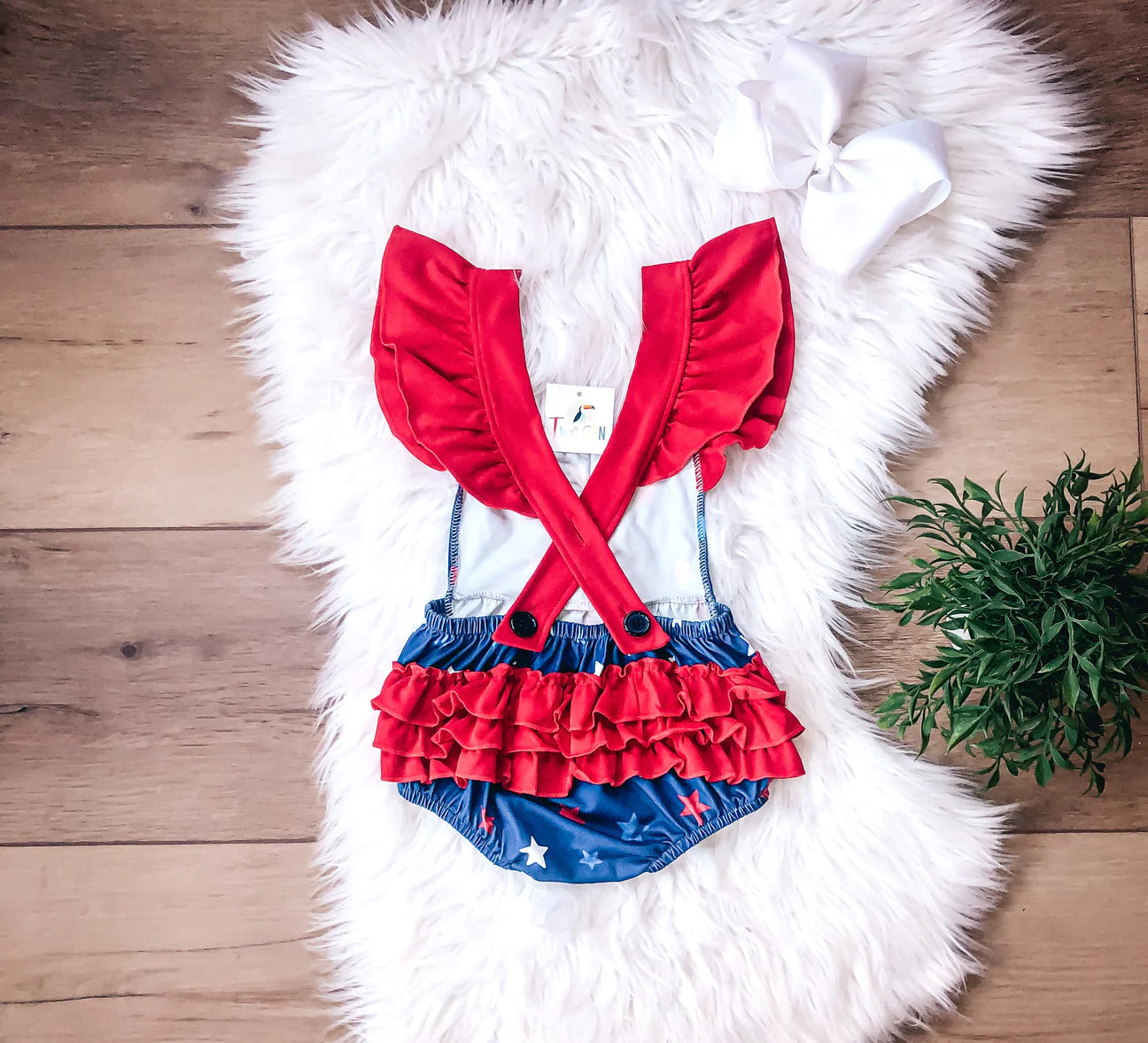 Americana Stars Bubble Romper *FINAL SALE*