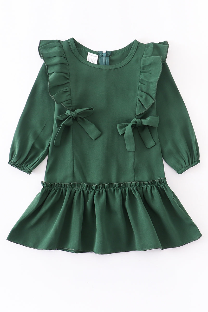 Green Ruffle Dress *FINAL SALE*