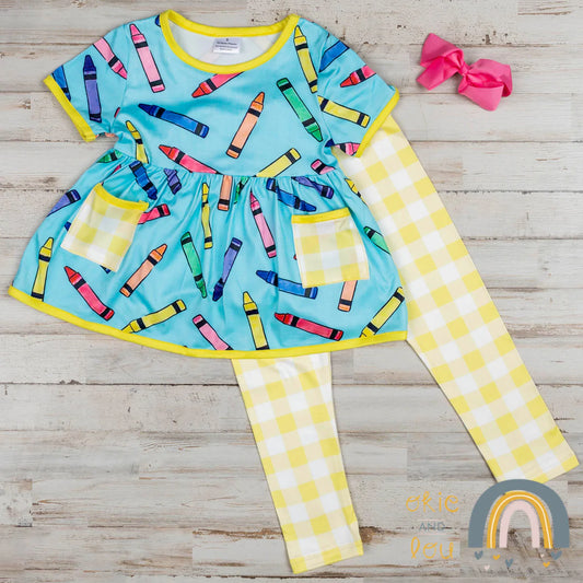 Happy Crayon 2 Piece Set