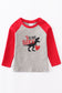 Love Bites ~ Grey Dinosaur Heart Raglan