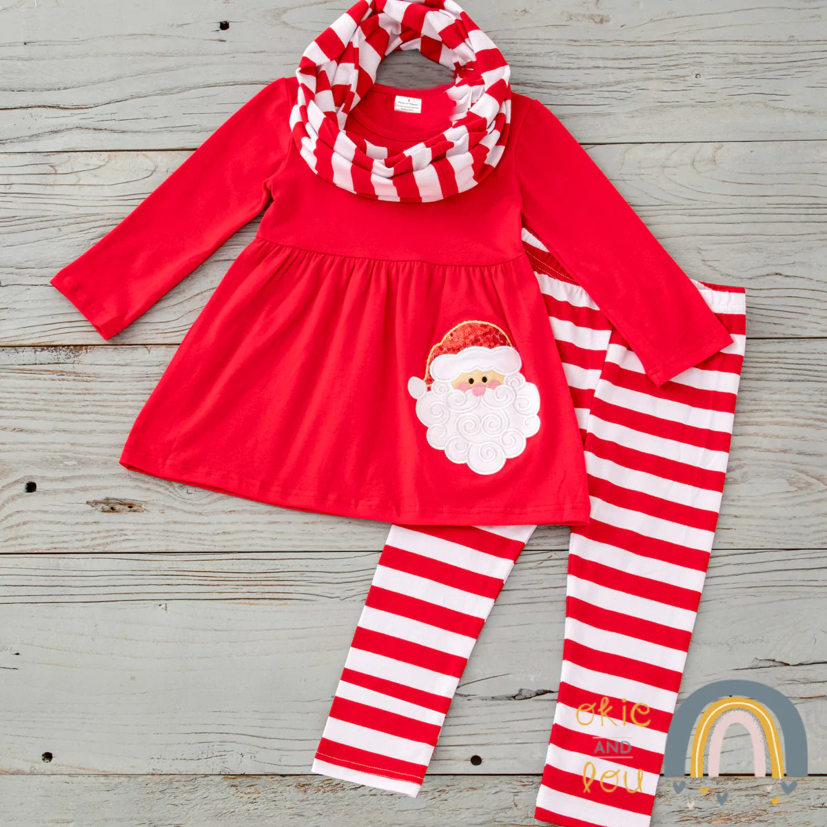 Stripey Santa 3 Pc. Outfit