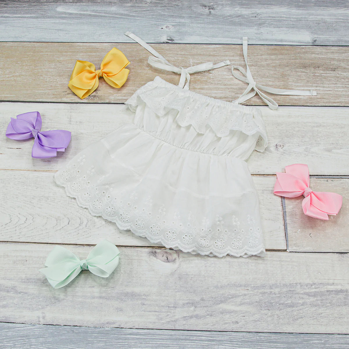 White Chic Baby Romper *FINAL SALE*