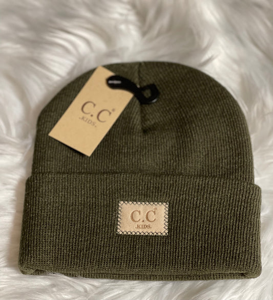 C.C. Classic Rib Patch Kids Beanie