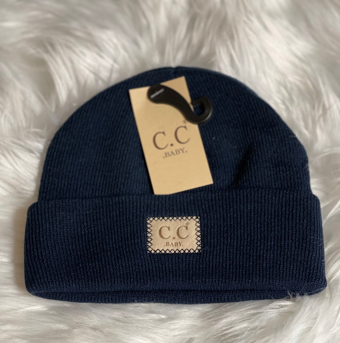 C.C. Classic Rib Patch Baby Beanie