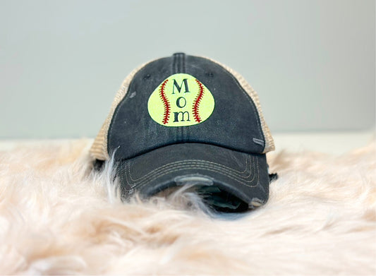 Baseball or Softball Mom Hat *FINAL SALE*