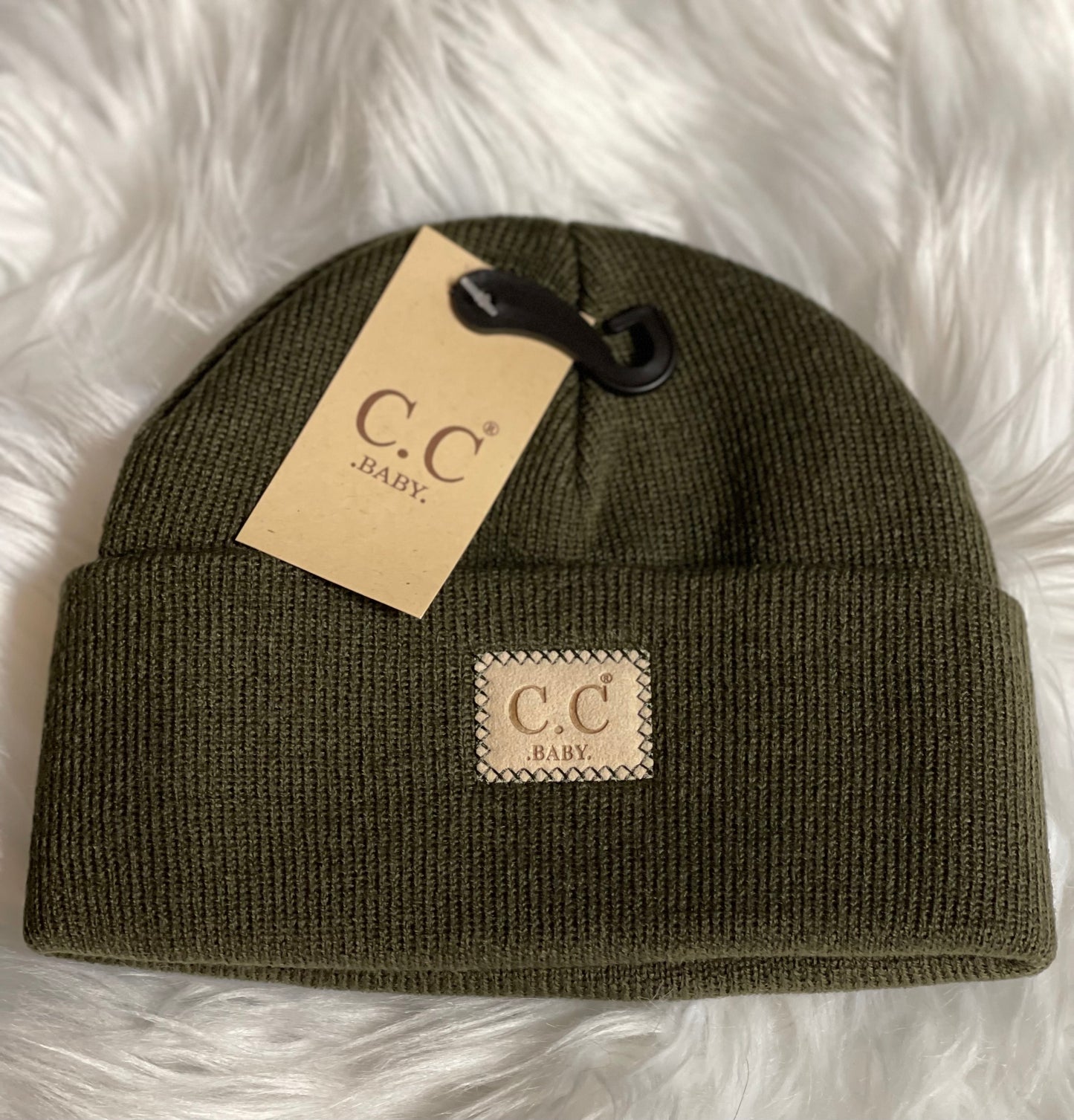 C.C. Classic Rib Patch Baby Beanie