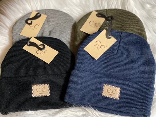 C.C. Classic Rib Patch Kids Beanie