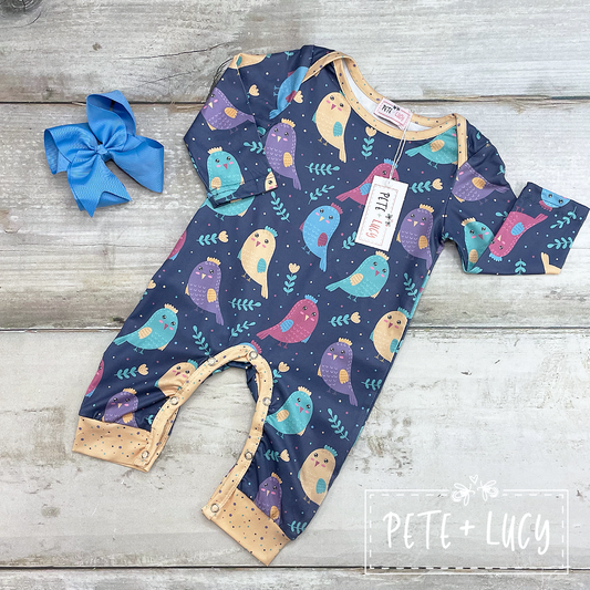 Bright Birds Romper *FINAL SALE*