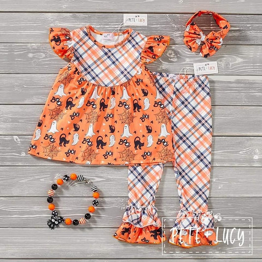 Boo-tastic! 2 Piece Short Sleeve Pant Set - *FINAL SALE*