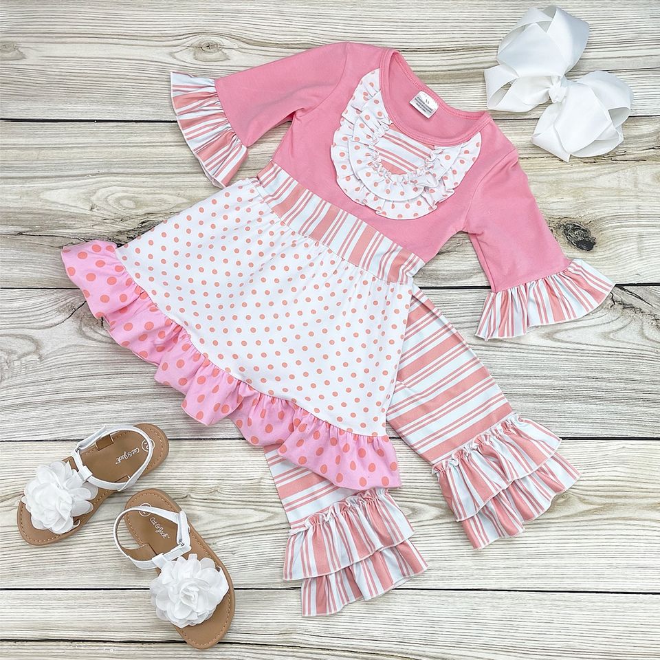 Pop of Pink Capri Set