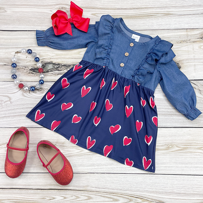 Denim Heart Dress