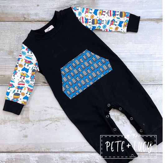 Superhero Romper *FINAL SALE*